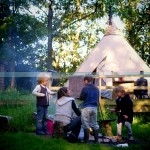 yurt bell tent cooking